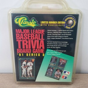 SEALED 1991 Classic Major League Baseball Trivia Board Game Series 3 Nolan