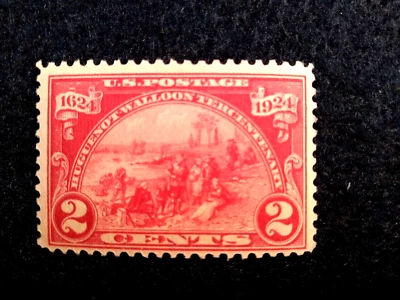 SCOTT # 615 - Sello de 2¢ de aterrizaje único en Fort Orange - En muy buen estado - OG - NH - COMO NUEVO Foto 1 de 2