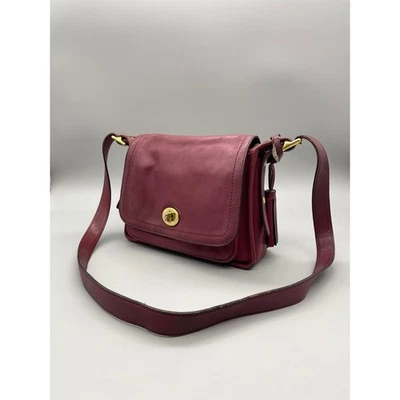 Bolso Bandolera Coach Legacy Rambler 21194 Vintage Cuero Rojo - Raro Foto 1 de 4