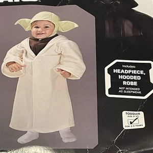 2017 Rubies Star Wars Yoda Toddler 3T 4T Halloween Cosplay Costume 510147 - Picture 1 of 7