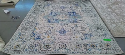 Alfombra Corte TURQUESA/MARFIL 8'-0" x 10'-0", Precio Reducido 1172790277 MAD603K-8 Foto 1 de 4