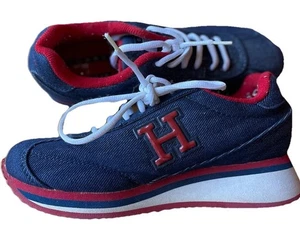 Tommy Hilfiger Women’s Sneakers Size 7.0 Indigo Denim Casual - Picture 1 of 13