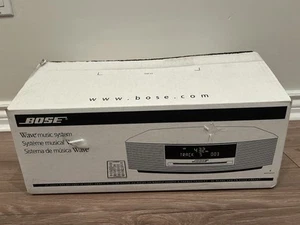 Bose Wave Music System CD Player Titanium Silver - NEW OPEN BOX COMPLETE *RARE* - Picture 1 of 8