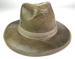 Henschel Hat Co. Imitación Cuero Indiana Jones Fedora Marrón Talla XL - Imagen 1 de 8