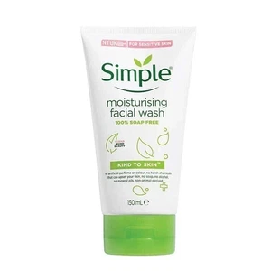 Simple Kind To Skin Feuchtigkeitsspendende Gesichtswäsche 150ml Kostenloser Versand - Bild 1 von 3