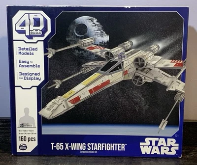 Kit Modelo Cartulina Star Wars 4D Build T-65 X-Wing Starfighter Disney SpinMaster Foto 1 de 4