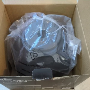 Wilko schwarze Metallkuppel Pendelleuchte Schirm Befestigung, offen - nicht benutzt - Bild 1 von 6