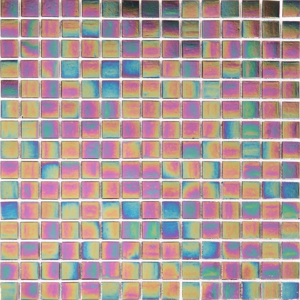 Purple Iridescent Vitreous Glass Mosaic Tile Single Sheet (MT0141) - Image 1 of 1