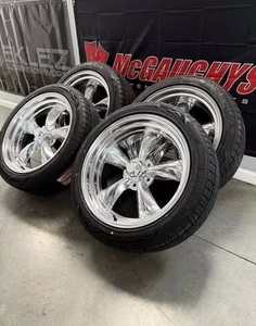 20x8 20x10 AMERICAN RACING VN515 TORQ THRUST WHEELS TIRES DODGE FORD F100 5x5.5 - Picture 1 of 5