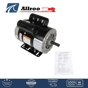 Electric Motor 3 HP SPL 3450 RPM Compressor Duty 56HZ Frame 1 Phase 115/230V New - Picture 1 of 14