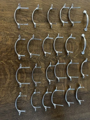 Lot 24 Brushed Nickel Kitchen Cabinet Drawer Pulls 3 Inch Screw Space - Image 1 of 4