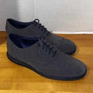 Cole Haan Original Grand C22094 Gravel Wildleder Budapester Brogue Herren 10,5 M Schön! - Bild 1 von 8