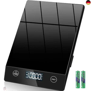 Küchenwaage Digital mit Geneigtes Display,Glas Digitale Küchenwaage,Hochpräzise  - Bild 1 von 7