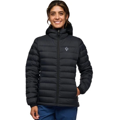 Chaqueta con capucha Black Diamond Access Down 2.0 para mujer talla pequeña negra nueva con etiquetas $349 Foto 1 de 4