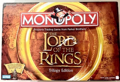 Monopoly Lord of the Rings Trilogy Edition Board Game 100% COMPLETE Collectible - Image 1 of 4