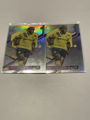 Lote de radiocontrol Topps Finest Jamie Bynoe-Gittens Silver Rookie 2022-23 Dortmund Chelsea Foto 1 de 2