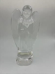 "Estatuilla de ángel de 6"" de cristal de Baccarat Francia de colección grabada firmada hecha a mano 18 oz" - Imagen 1 de 8