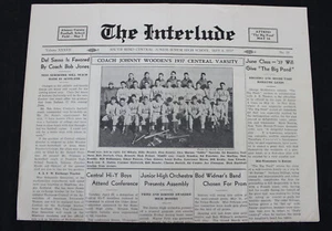 ORIGINAL MAY 6, 1937 SOUTH BEND, INDIANA CENTRAL HS NEWSPAPER ~ JOHN WOODEN - Picture 1 of 4