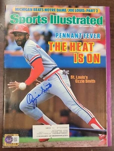 Ozzie Smith Signed Sports Illustrated 9/23/85 Beckett Auto St. Louis Cardinals - Picture 1 of 4