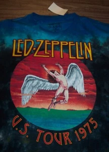 LED-ZEPPELIN SWAN SONG US TOUR 1975 TIE-DYE T-Shirt HERREN SMALL NEU mit Etikett - Bild 1 von 4