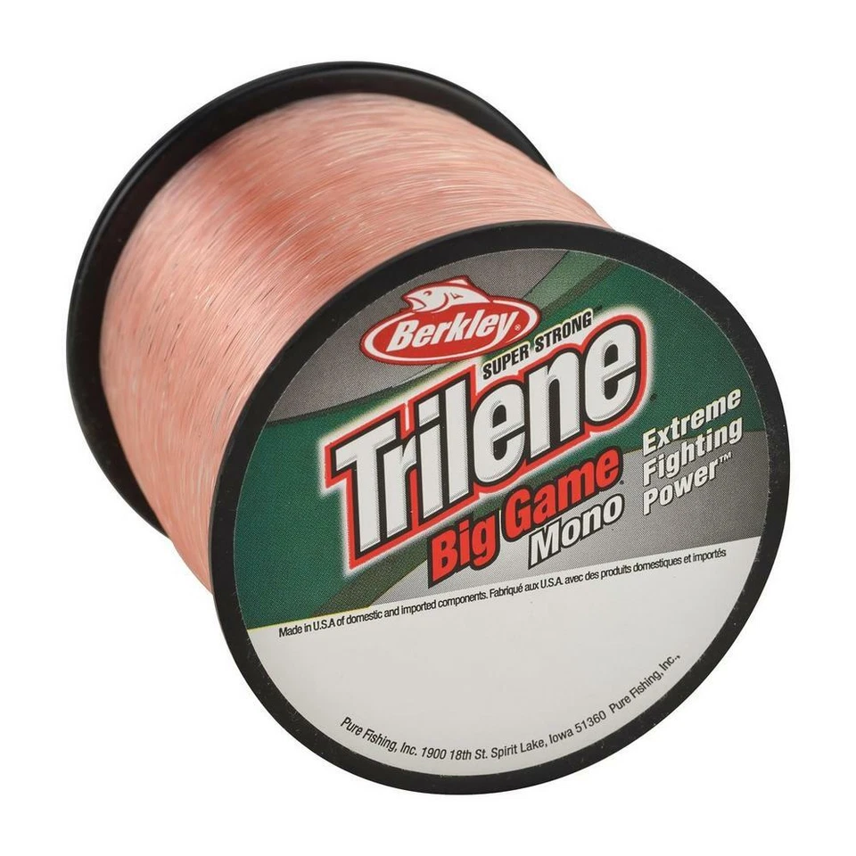 Berkley BGQS8C-PCR Trilene Big Game Mono 8lb 1700yd Spool 粉红色 — 第 1/1 张图片