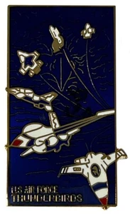 Pack of 50 Air Force Thunderbirds Falcon Starburst Formation Hat Lapel Pin M-059 - Picture 1 of 1
