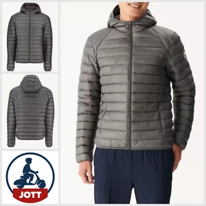 JOTT Giacca Cappotto Uomo UK M Nico SLIM FIT Piumino Leggero Compatto - Grigio - Foto 1 di 8