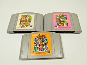 Nintendo 64 Games lot of 3 Mario Party 1 2 3 set N64 JpGames Tested Japan - Picture 1 of 15