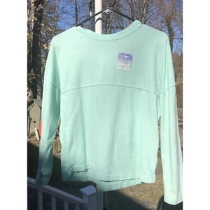 DISNEY Parks Spirit Jersey Shirt Aqua Purple white Ombre Puff Print Kid XL - Picture 1 of 7