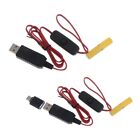 Dummy Battery Power Cable with Switch for Hygrometer Toy Clock