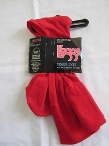 L'eggs Red Vintage Knee High Trouser Socks USA Size One Size *New* - Picture 1 of 2