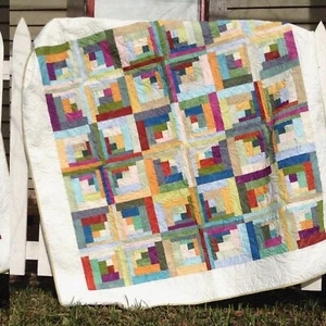 Whimsical Cabin Quilt Pattern by Natural Comforts Quilting - Picture 1 of 4