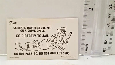 Juego Monopoly de Los Simpson - TARJETA IR DIRECTAMENTE A LA CÁRCEL Foto 1 de 2