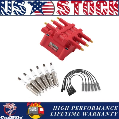 Ignition Coils & Spark Plugs & Wires for 2001 2002 2003 Chrysler Voyager V6 3.3L - Image 1 of 4