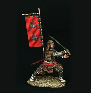 Museo del soldado de hojalata (SUPERIOR) guerrero samurai, período Azuchi-Momoyama 1568-1600 Japón - Imagen 1 de 10