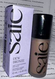 Saie Dew Bronze Soft-Focus Effortless Liquid Bronzer ~SALT~ Fair Light Cool BNIB - Picture 1 of 14