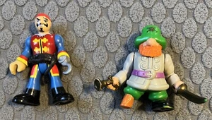 Vtg Fisher Price Great Adventures Pirate Playset Captain 1994 & Pirate W/Hook - Picture 1 of 3