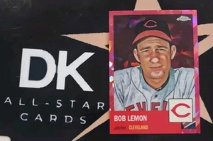 BOB LEMON 2022 Topps Chrome Platinum #390 FUCHSIA Atomic REFRACTOR /100 - Picture 1 of 5