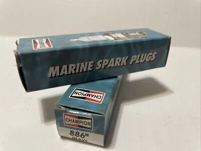 2 New Boxes Champion Spark Plug Champion Marine 886M  Vehicle Car Part - Image 1 of 2