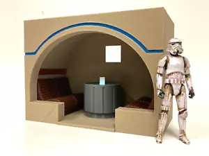 SALA DE COMEDOR DE STAR WARS PERSONALIZADA para 3,75' FIGURA DIORAMA MOS EXHIBICIÓN DE HIELO (P05) - Imagen 1 de 5