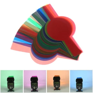20pcs Camera Flash Gels Transparent Color Correction Balance Lighting Filter KRI - Picture 1 of 11