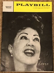 GYPSY Playbill 12/26/1960 Merman at the Imperial Theatre and Souvenir Program - Picture 1 of 3