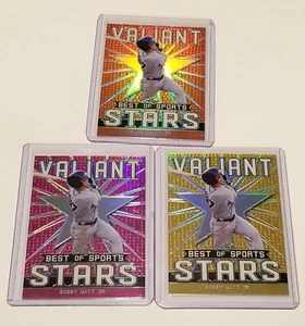 2020 Leaf Best of Sports Bobby Witt Jr Lot Of 3 /10 GOLD Pink /15 Orange /50 Rc - Bild 1 von 6