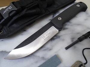 Elk Ridge Bushcraft Survival Hunter Bowie Knife Full Tang Fire Starter ER-555BK - Picture 1 of 12