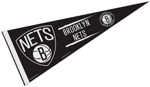 WinCraft NBA Brooklyn Nets Carded Classic Felt Pennant, 12" x 30 Cover