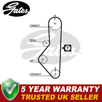 Gates Timing Belt Fits Mazda B Series 626 2.0 2.0 T - 5086 - Image 1 of 4
