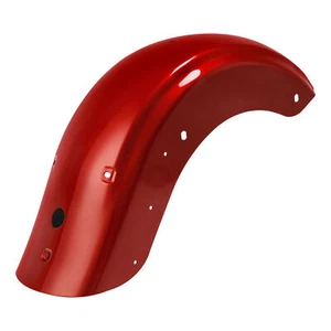 Painted Rear Fender Fit For Harley Street Road Glide 2009-2024 2023 Wicked Red - Picture 1 of 8