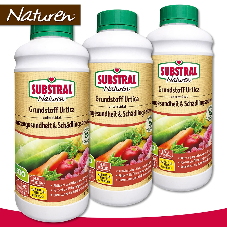 Substral Naturen 3 x 1 l Grundstoff Urtica Pflanzengesundheit Schädlingsabwehr - Bild 1 von 1