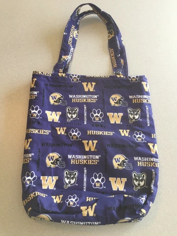 NCAA Washington Huskies Sport tote bag-Handmade New 12W X 13H Cover