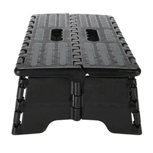 Portable Folding Step Stool Black Step Ladder For Elderly Pregnant Bathroom AP9 - Picture 1 of 8